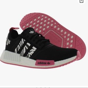 Adidas zebra, black, pink running shoe Women’s size 8